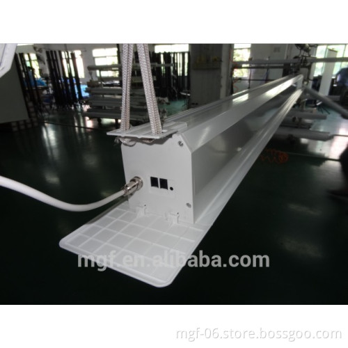 120 inch ceiling tension projector screen with aluminum case and built-in remote
